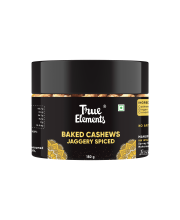 True Elements Baked Cashews: Jaggery Spiced 150gm GH